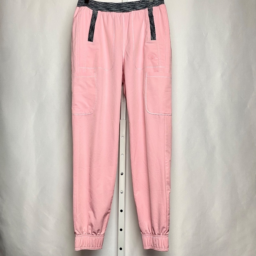 💙5/$15 Dickieʻs Scrubs Pink / Grey Medical Nursing Scrubs Size Small / Medium